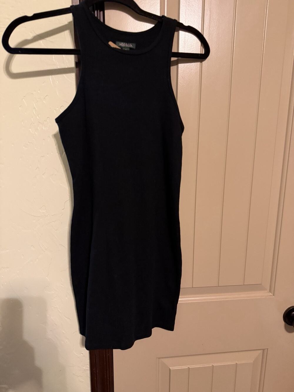 Wild Fable Women's Black Ribbed Tank Dress Size S
